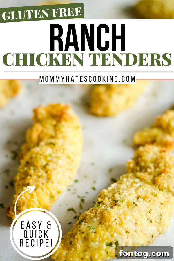 Crispy Ranch Chicken Tenders 9 Pin for later: Delicious 30-minute Ranch Breaded Chicken Tenders, easy and gluten-free.