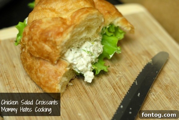 chicken salad croissants