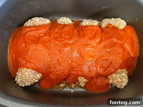 slow cooker chicken parmesan