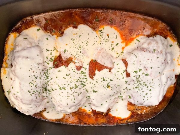 slow cooker chicken parmesan