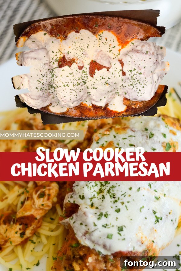slow cooker chicken parmesan
