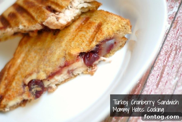 Assembling a Turkey Cranberry Sandwich