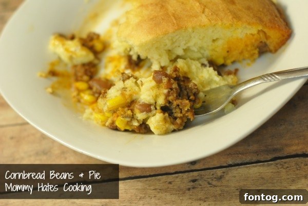 cornbread beans & pie