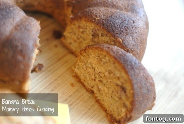 banana bread Close-up of a slice of banana bread