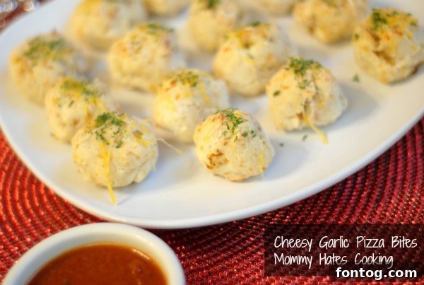Cheesy Garlic Pizza Bites Delicious Cheesy Garlic Pizza Bites, perfect for an easy family meal