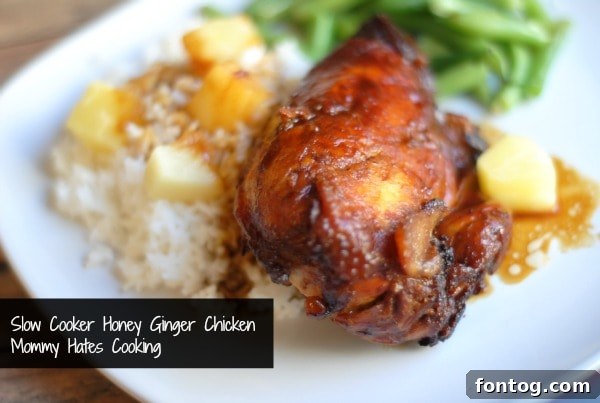 Slow Cooker Honey Ginger Chicken