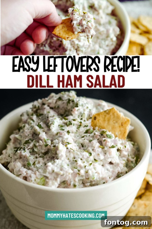 easy leftover ham dill ham salad
