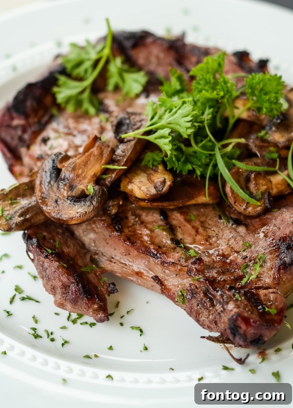 Grilled Steak Marsala