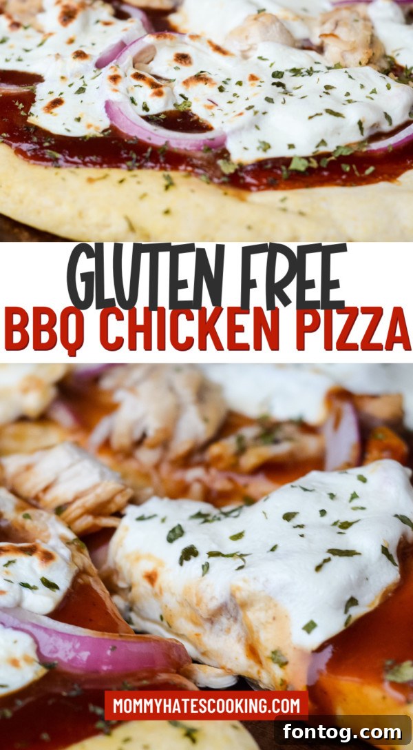 gluten free barbecue chicken pizza