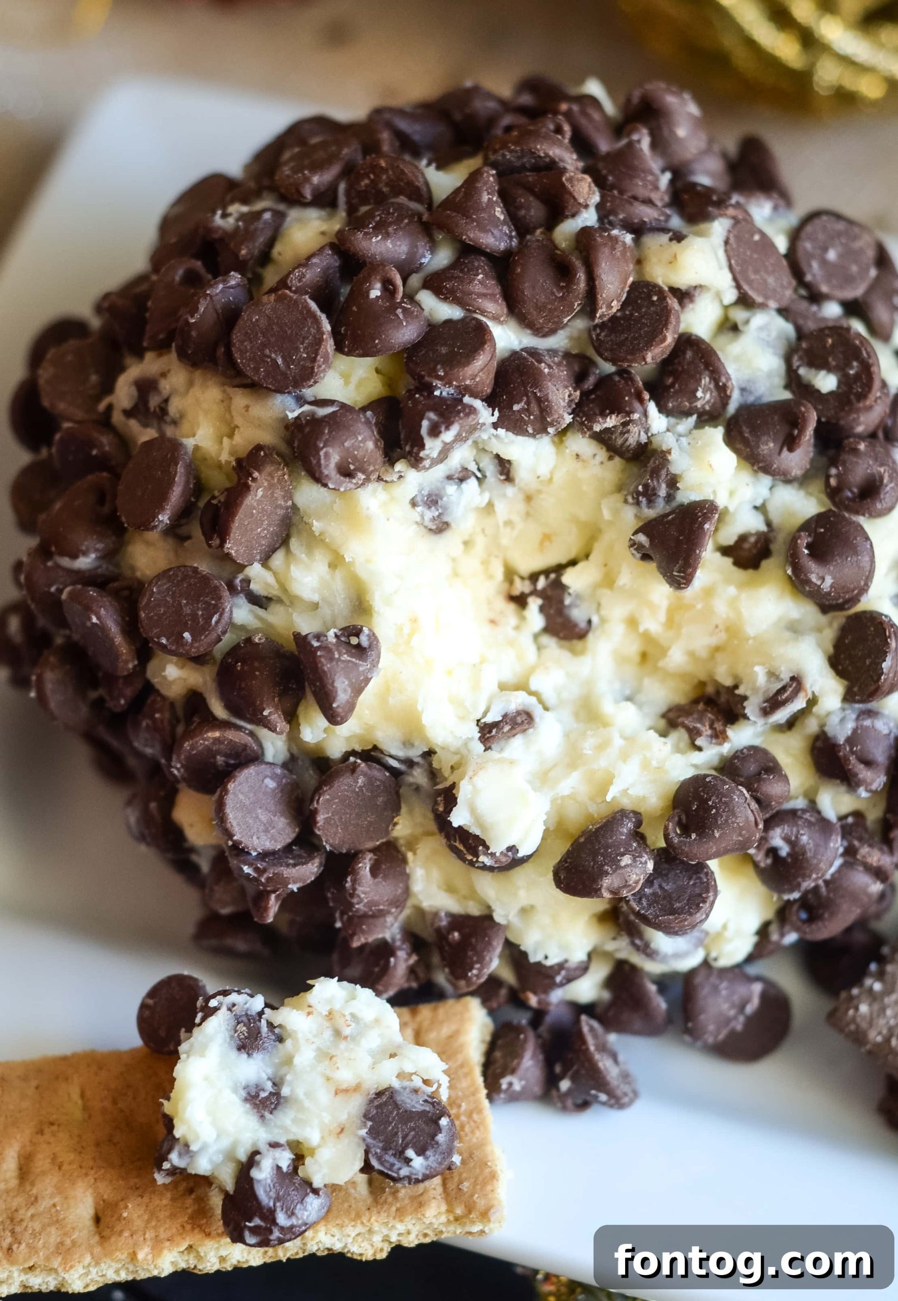 Chocolate Chip Cheesecake Ball