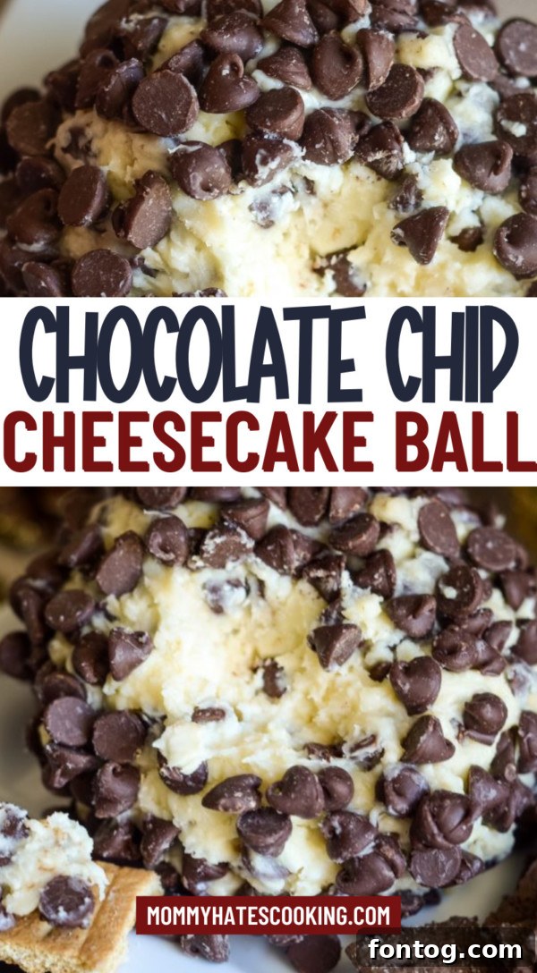 Dreamy Chocolate Chip Cheesecake Delight 8 chocolate chip cheesecake ball recipe banner