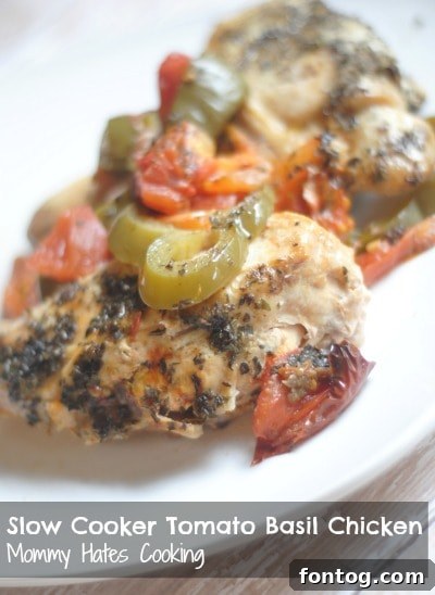 Slow Cooker Tomato Basil Chicken