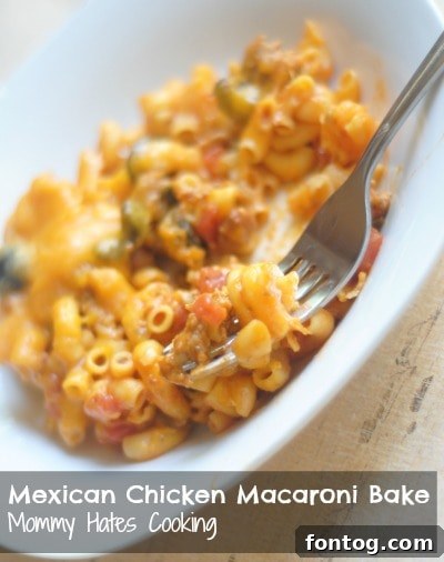 Mexican Chicken Macaroni Bake