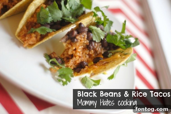 Black Beans & Rice Tacos