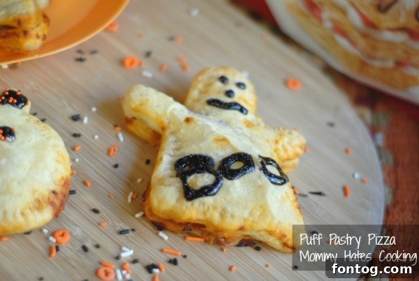 Halloween Pizza Pockets - fun savory treat for kids