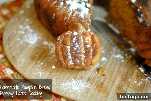 homemade pumpkin bread