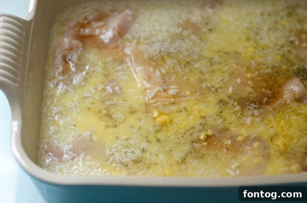 Close-up of raw boneless, skinless chicken breasts, prepared for the Maple Chicken and Rice Bake.