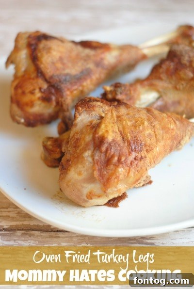 Oven Fried Turkey Legs