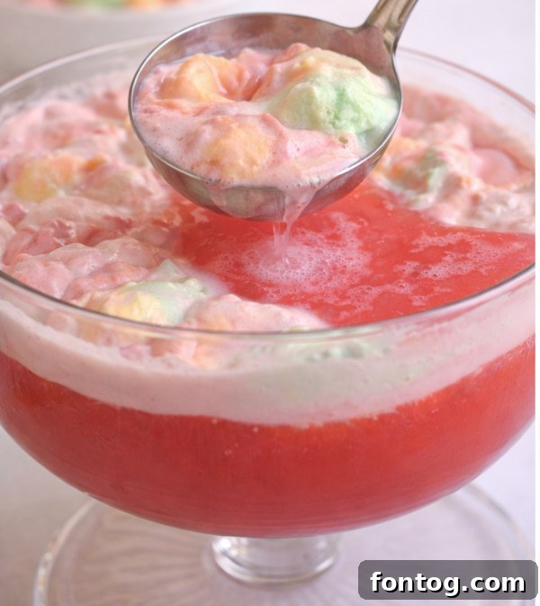 Rainbow Sherbet Punch rainbow sherbet punch serving