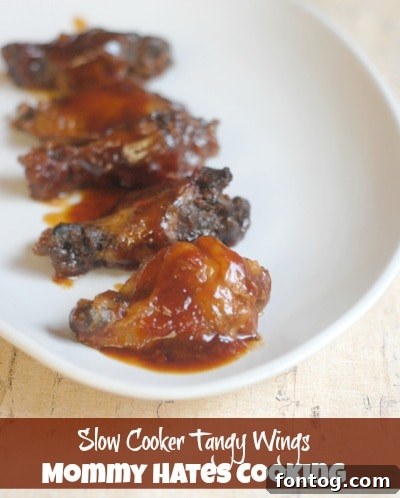 Slow Cooker Tangy Wings Recipe Image