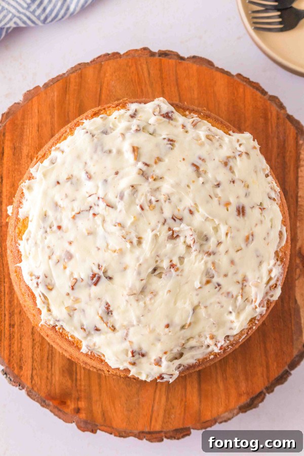 gluten free pecan cream cake
