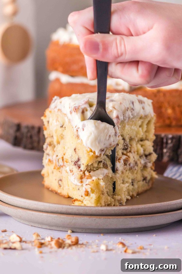 gluten free pecan cream cake