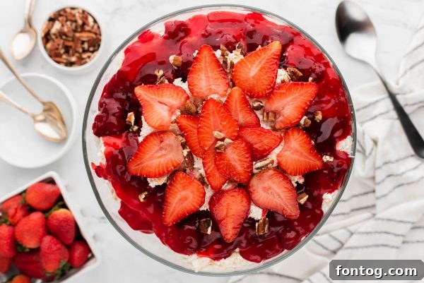 strawberry angel fluff trifle storage