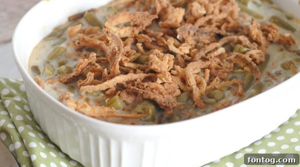 Gluten-Free Green Bean Casserole with Crispy Onions