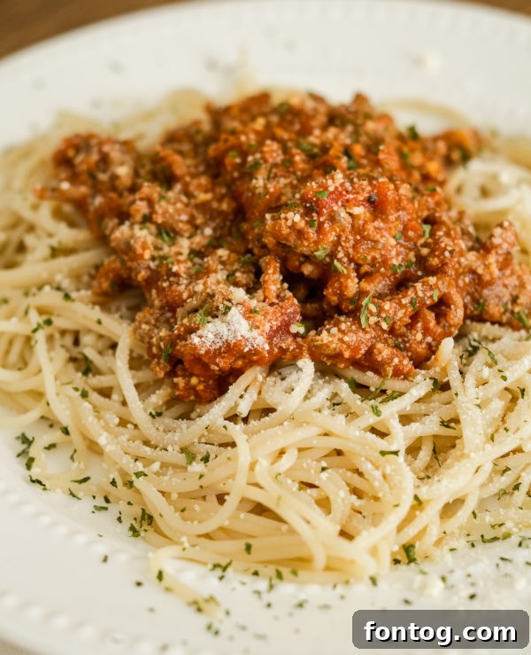 Easy Ranch Spaghetti, a delicious weeknight meal