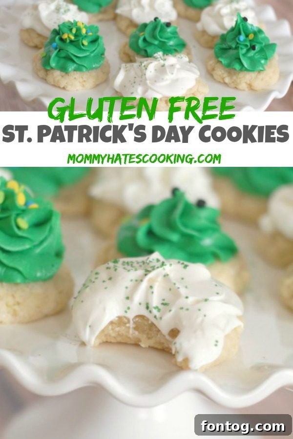 gluten-free st. patrick's day sugar cookies