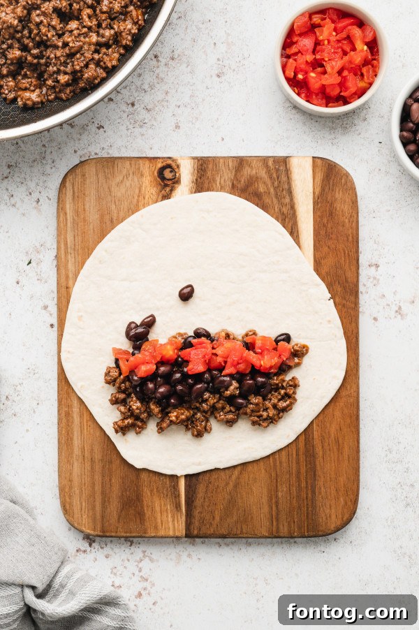 browned ground beef for enchiladas