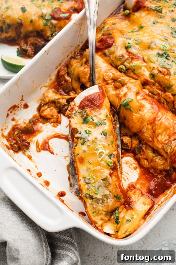 gluten-free cheesy beef enchiladas