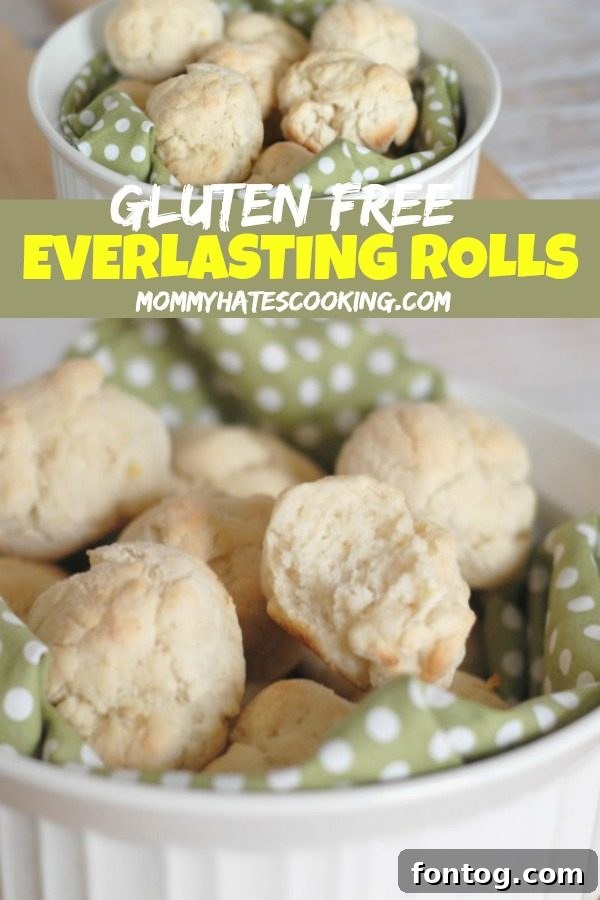 Perpetual Momentum 3 Gluten-Free Everlasting Rolls in a serving basket
