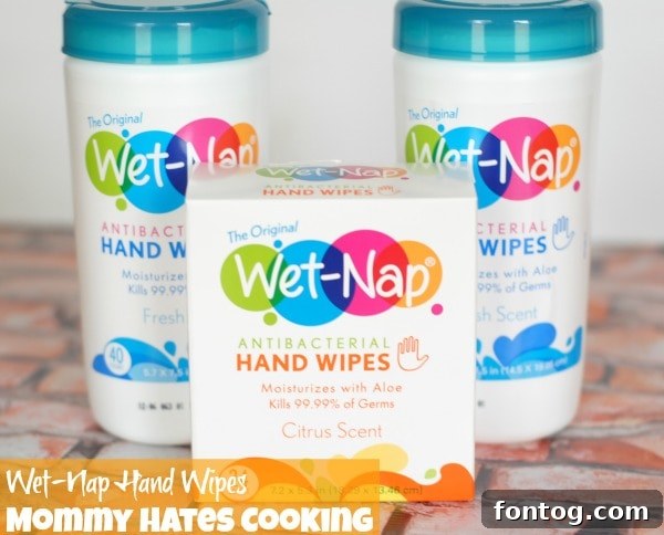 Wet-Nap Hand Wipes for easy cleanup after BBQ