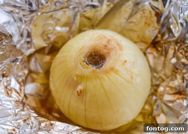 Sliced grilled Vidalia onions on a plate
