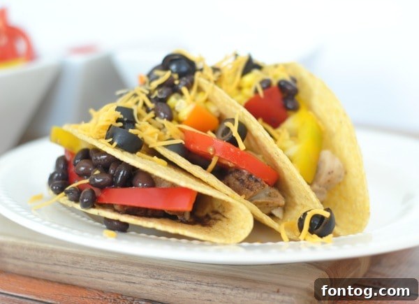 Fajita Chicken Tacos - Quick & Easy Recipe