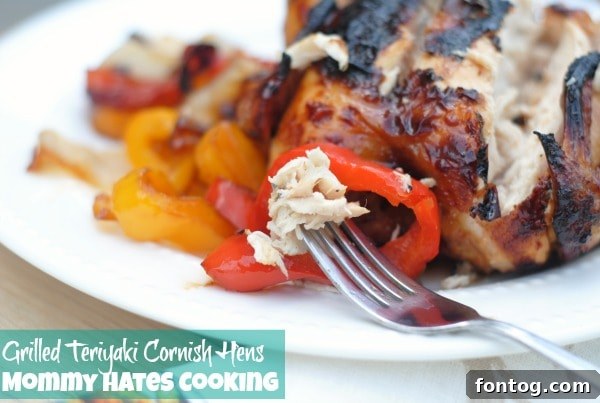 Grilled Teriyaki Cornish Hens