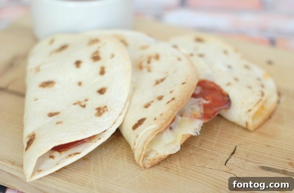Pizza Quesadillas Recipe Cover Image