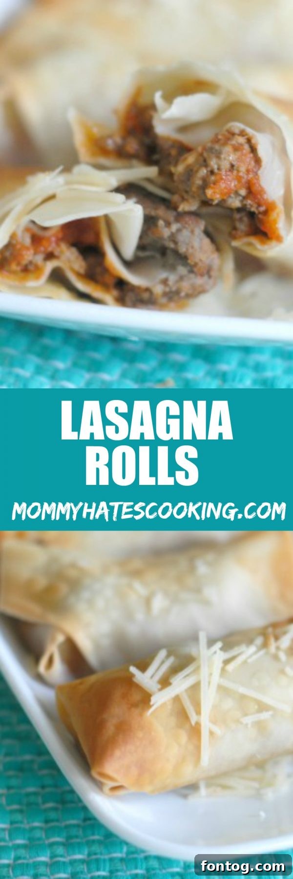 Stacked Lasagna Rolls with a Golden Crust