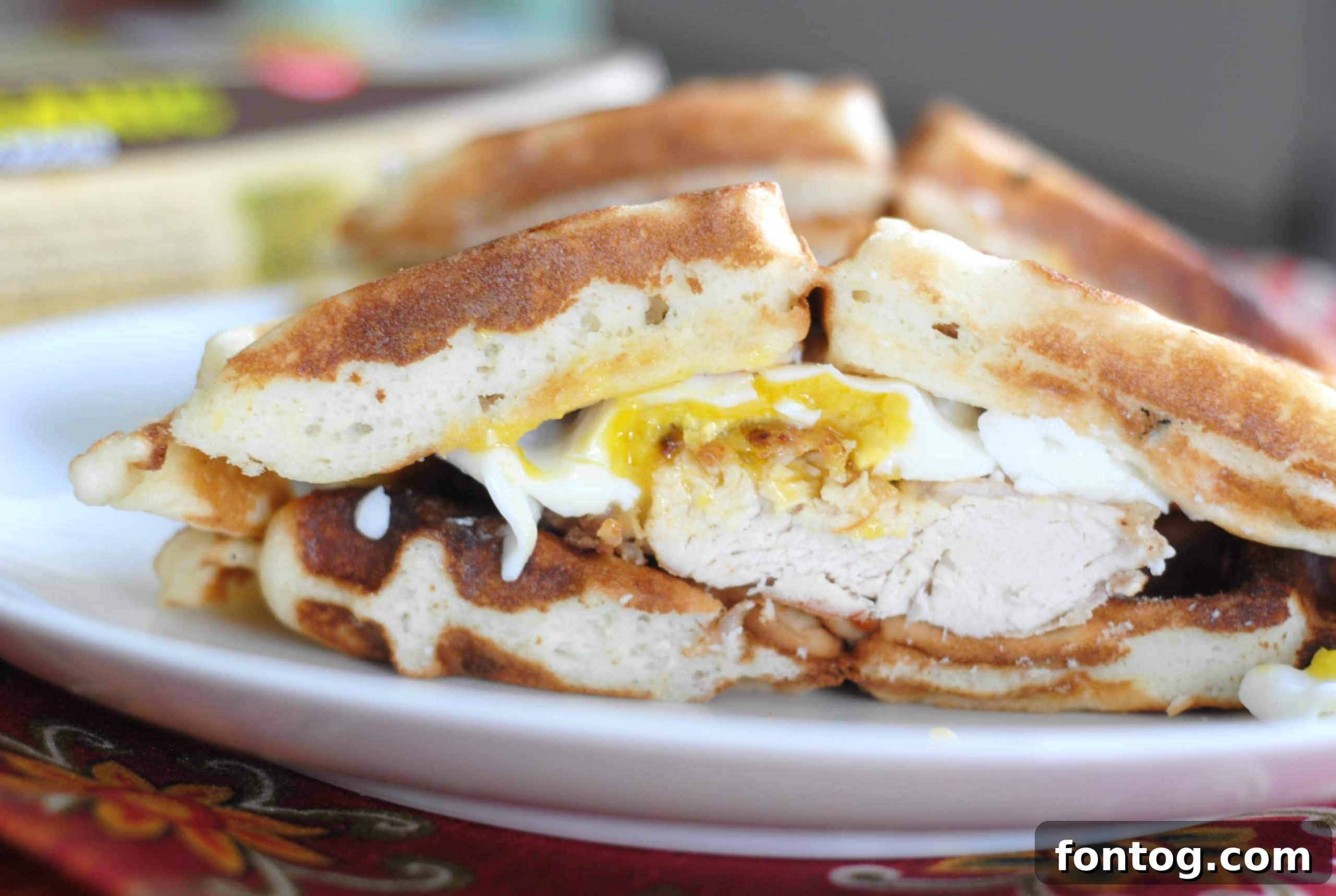 Chicken & Waffle Egg Sandwiches