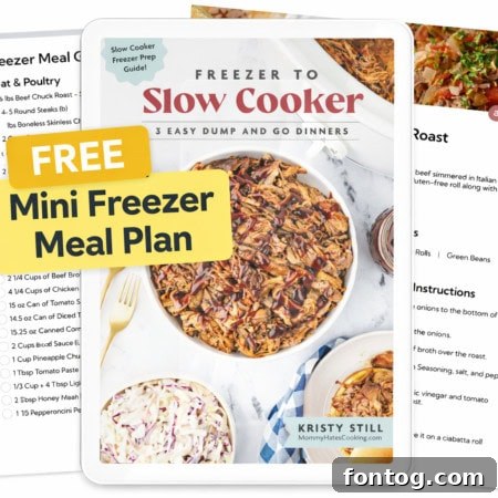 Freebie Mini Freezer Meal Plan