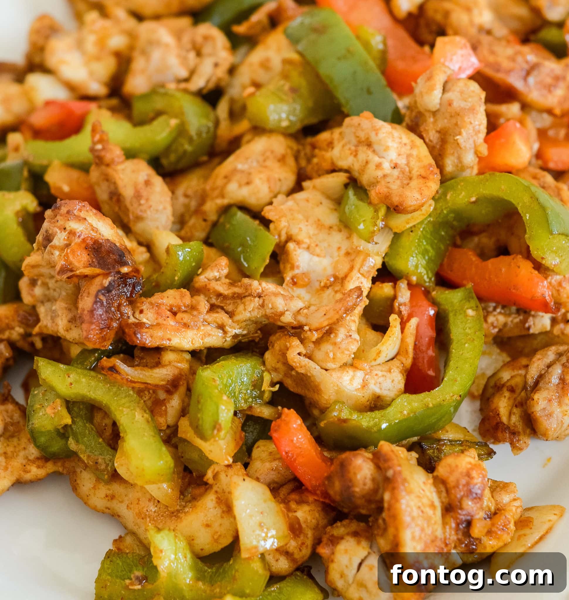 Ninja Foodi Chicken Fajitas (Air Fryer) cooked and served