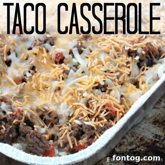 Easy Taco Casserole Recipe - freezer friendly casserole