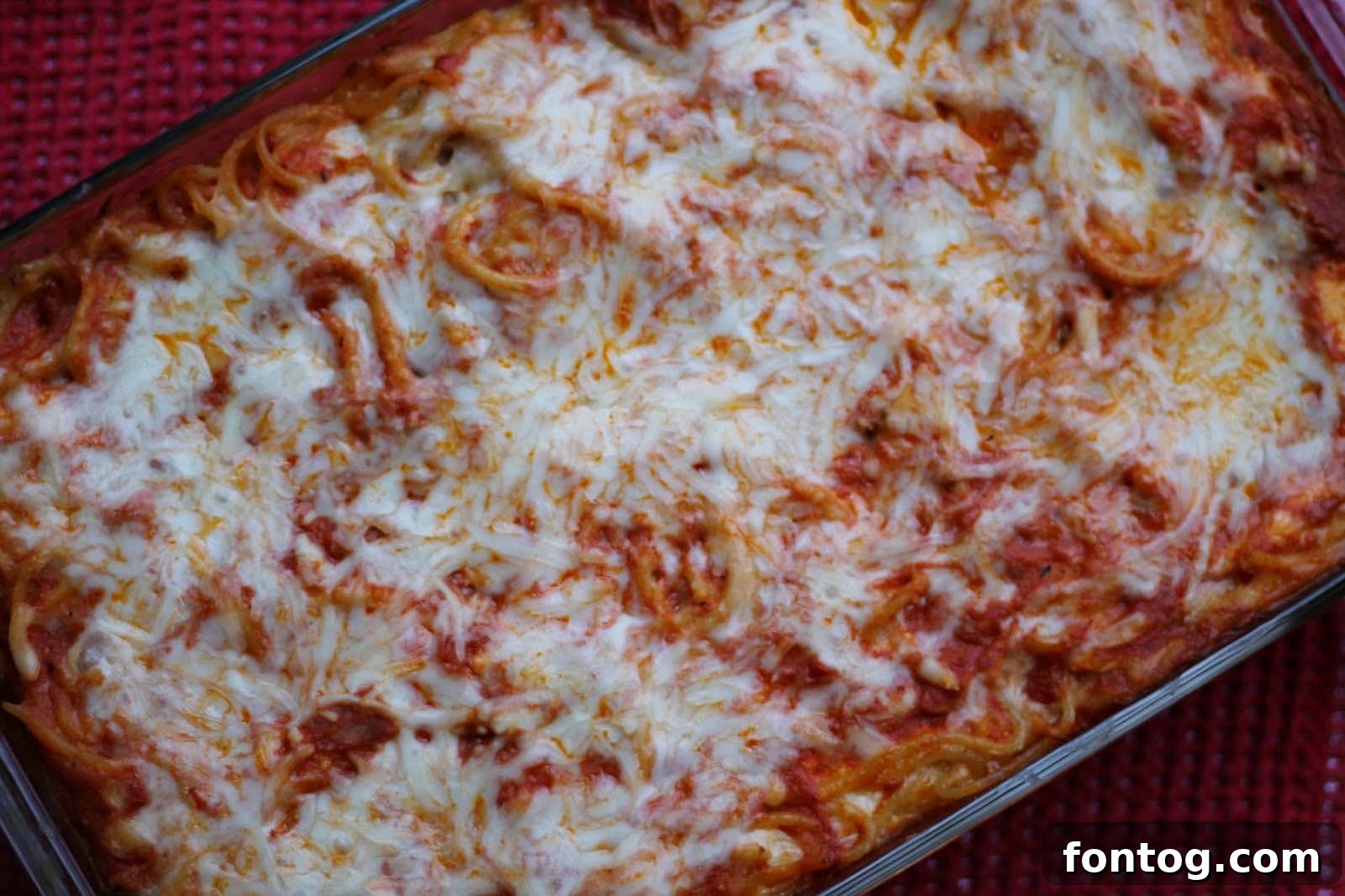 Baked Spaghetti, a comforting freezer meal