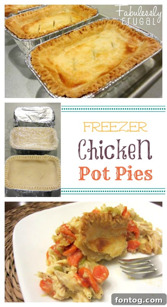 Freezer Meal Recipes: Chicken Pot Pies