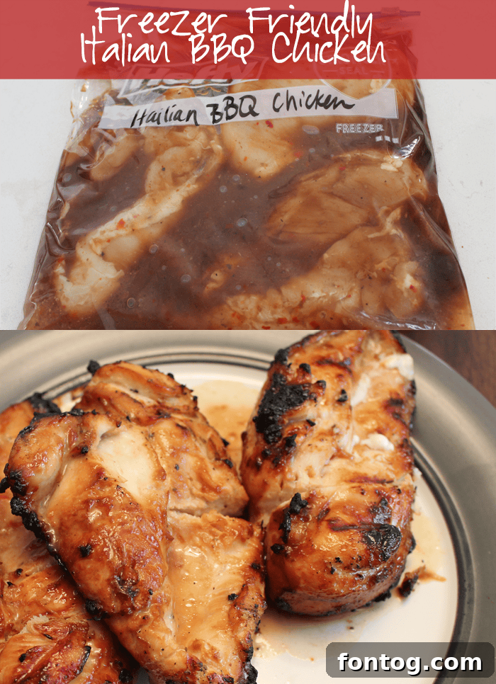Italian BBQ Chicken served with side