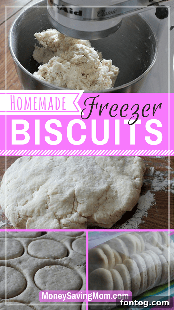 Homemade Freezer Biscuits Recipe ready to bake