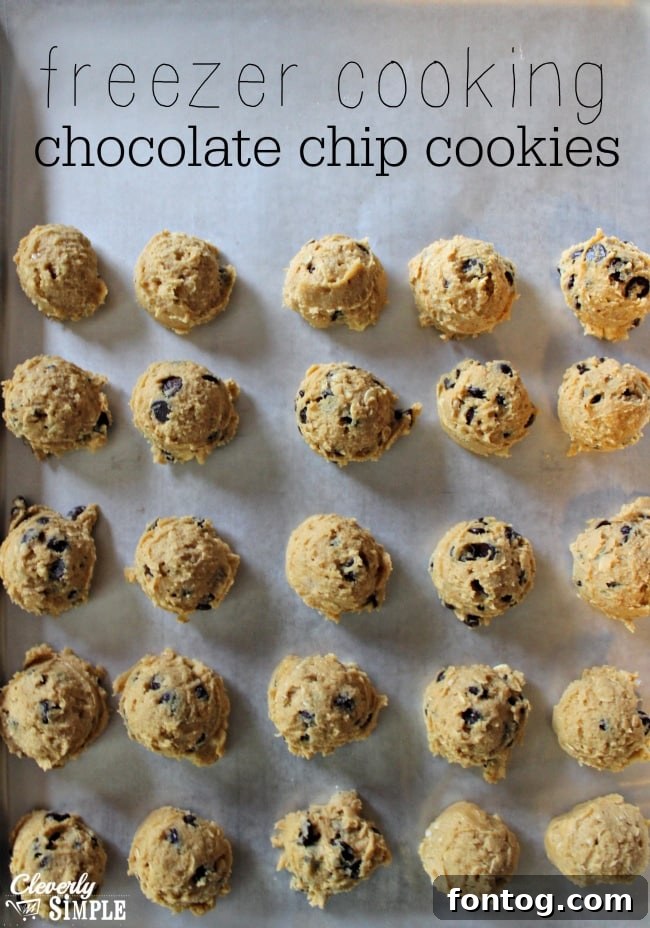 Chocolate Chip Cookies Recipe for Freezer Cooking
