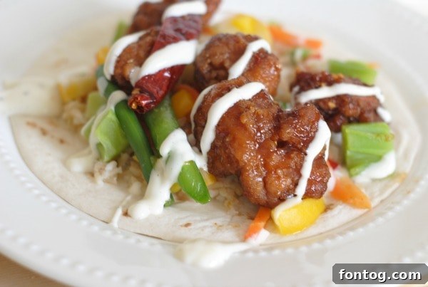 General Tso Tostadas