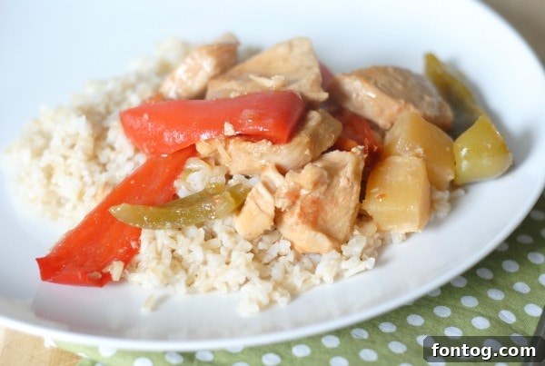 Easy Slow Cooker Sweet and Sour Chicken 5 Slow Cooker Sweet N' Sour Chicken - A savory and tangy dish.